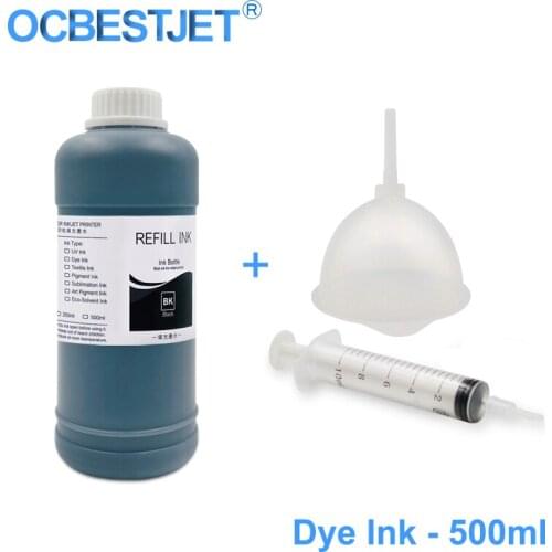 500ML Universal Dye Ink For Epson L100 L110 L120 L210 L220 L355 L310 L800 L805 L1800 P50 T50 T60 1390 1400 1410 P600 P800 3880