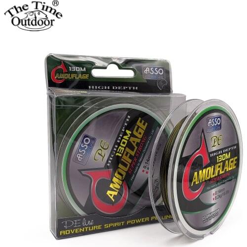 ASSO Italy 130M 4X Multifilament PE Braided Fishing Line Super Strong Braided Line Fishing Lines Tackle pesca
