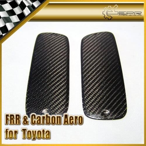 Car Accessories For Toyota 93-98 Supra MK4 JZA80 TRD Style Carbon Fiber Spoiler End Cap Fibre Rear Splitter Set Tuning Wing Kit