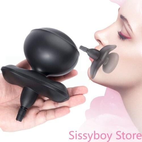 BDSM Gag Restraint Bondage Adult Sex Toys For Couples Woman 2020 Super Huge Mouth Gag Strapless Inflatable Expansion Open Mouth