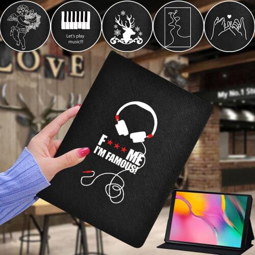 For Samsung Galaxy Tab A7 10.4T500/Tab A A6 T580/7.0 T280 /9.7 T550/10.1/Tab S5e T720/E 9.6" T560 Leather Tablet Protective Case