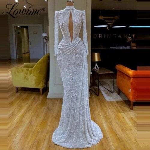 Beaded Long Prom Dresses Mermaid Evening Dress Custom Women Celebrity Wear Vestido De Festa African Party Gowns For Weddings