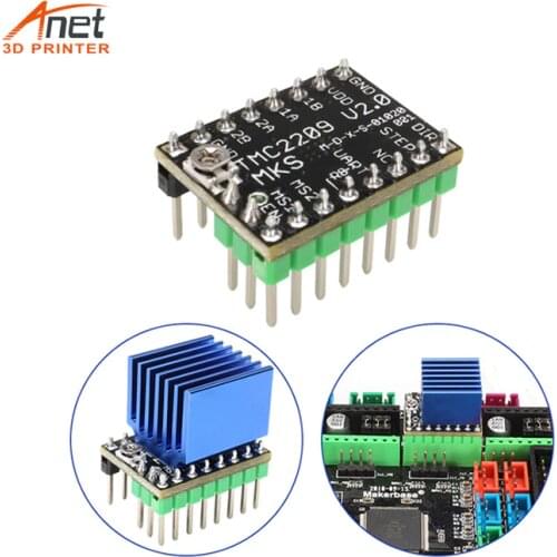 Hot MKS TMC2209 2209 Stepper Motor Driver SKR V2.0 GEN StepStick 3d printer parts 2.5A UART ultra silent For SGen_L Robin Nano