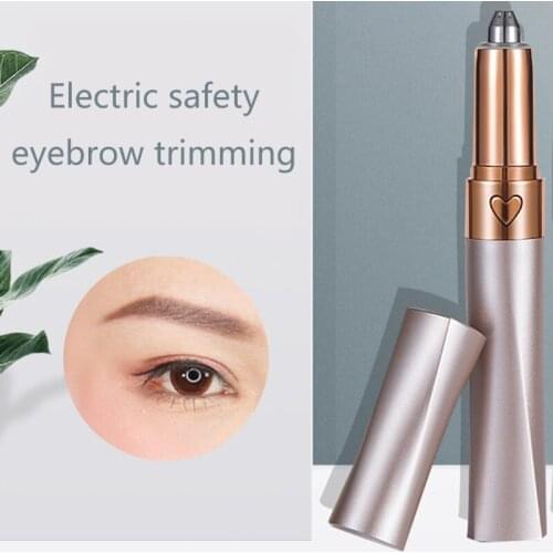Electric Eyebrow Trimmer Makeup Painless Eye Brow Epilator Mini Quick Trim Eye Brow Epilator Shaver Razors Facial Hair Remover