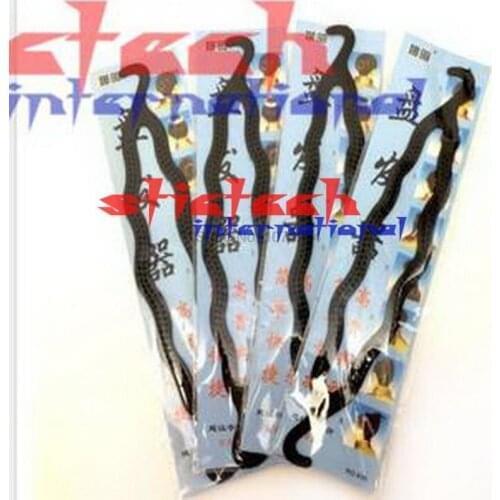 By ems or dhl 500pcs Hot Selling new Fashion Women Magic Hair Twist Braid Tool, Styling Clip Stick Bun Maker Braid Tool