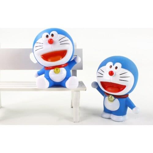 10cm Doreamon Figure Toys Cat Robot Anime Model Dolls Gift for Children