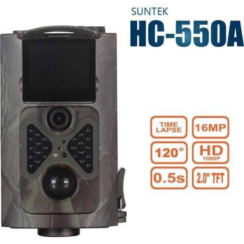 HC550A Wildlife Photo Trap Hunting Camera 16MP 1080P 940NM Night Vision Video Recorder Trail Cameras for Security Farm Hunter