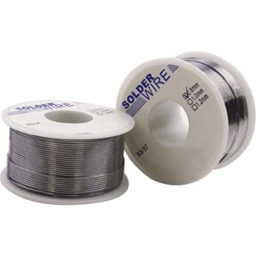 HOT 50g 0.8/1.0MM 63/37 FLUX 2.0% 45FT Tin Lead Tin Wire Melt Rosin Core Solder Soldering Wire Roll No-clean