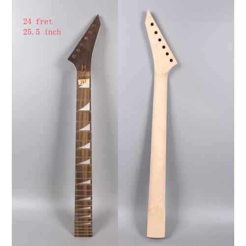 Maple Electric Guitar Neck 24 Fret 25.5 Inch Rosewood Fretboard Truss rod