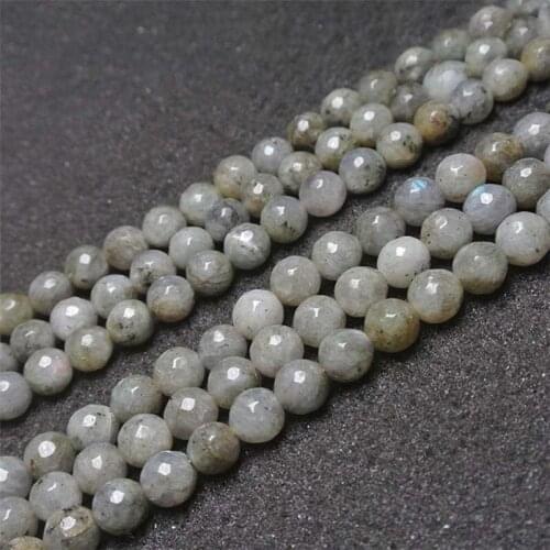 6-12mm Natural Faced Labradorite stone irregular round Stone Beads For DIY necklace bracelet jewelry making 15 "free delivery