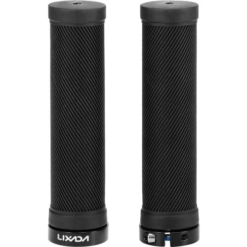 Lixada 2PCS Bike Handlebar Grips Anti-skid Lock-on Cycling Grips MTB Road Bike End Grips