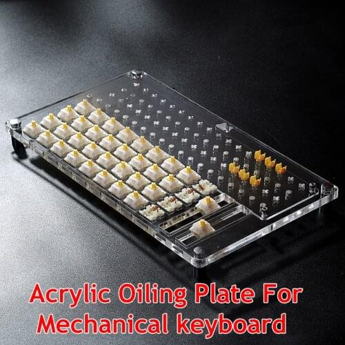 Oiling Plate For Mechanical Gaming Keyboard Cherry Gateron Kailh Outemu Switch Maintenance Tools DIY Keyboard Kits Lubricating