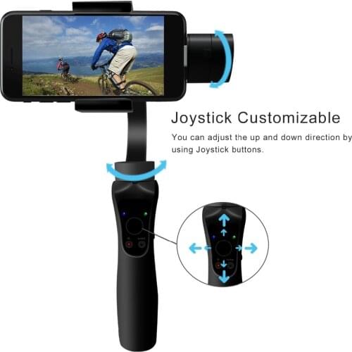 Monopad Joystick Selfie Stick Mobile Handheld 3 AxisGimbal Stabilizer Smooth Video Motion Timelapse Panorama Functions Suitable