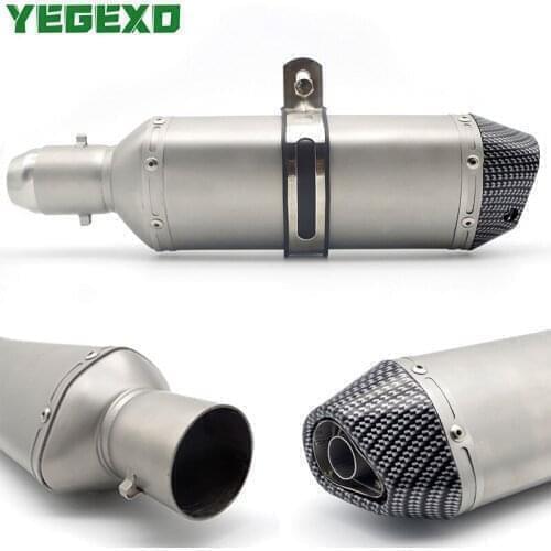 Motorcycle dirt bike MOTO exhaust TIP FOR pcx z900 tmax 530 FZ6 benelli trk 502x yamaha ktm suzuki gsr 600 bmw honda cb650r dax