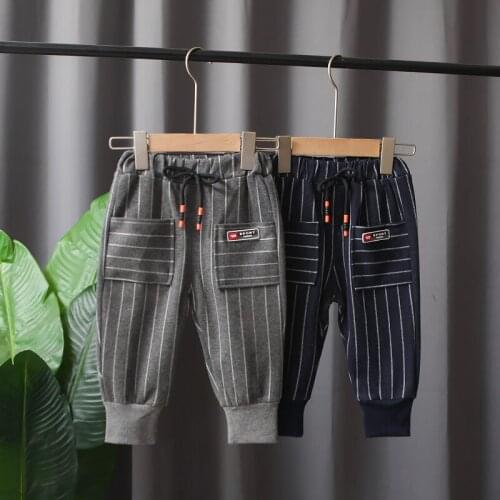 New Children Clothing Pants Hot Sale Baby Children Kids Boys Girls Cute Cartoon Pocket Cartoon Pants Trousers Pants 0-4 Years