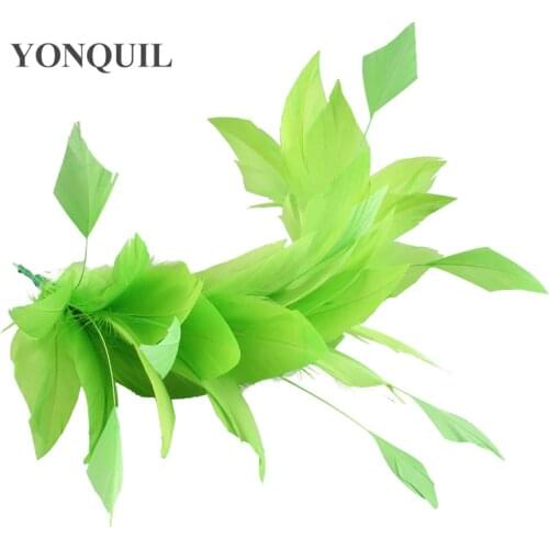 New Beautiful Turkey Feather Wedding Corsages Feathers Craft For Headdress DIY Hat Fascinator Decor Accessories Length 25CM