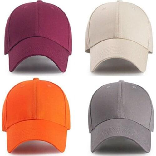 Pure Color Baseball Cap Male And Female Spring And Summer Blank Cap Korea Edition Fashion Hat in Autumn And Winter
