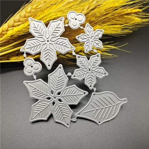 P15D Leaves Flowers Metal Cutting Dies Stencil DIY Scrapbooking Album Paper Card Template Mold Embossing Decoration