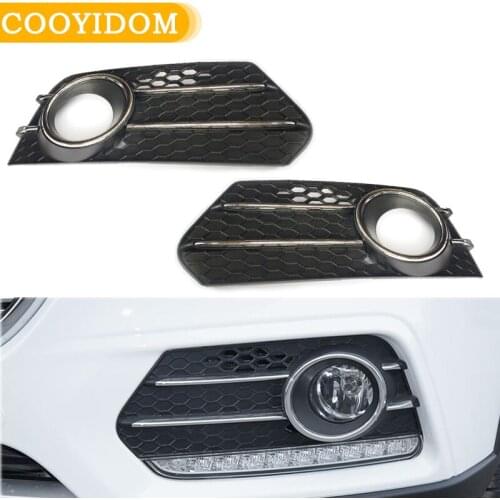 Car Front Bumper Fog Light Grill Fog Light foglams Grill Bumper Fog Light Frame cover trim For Great Wall HAVAL H6 sport