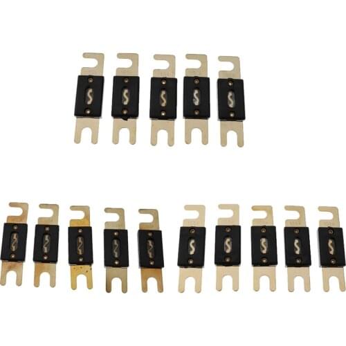 15 Pieces Car Audio Electrical Flat ANL Blade Fuse 60A/ 100A/ 150A Gold Plated