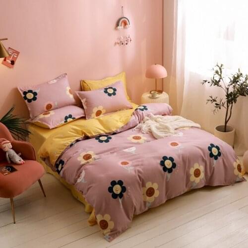1pc Floral Prints Duvet Cover Winter Soft Warm Easy Care Simple Style Queen King Twin Quilt Covers 220x240 Bedclothes