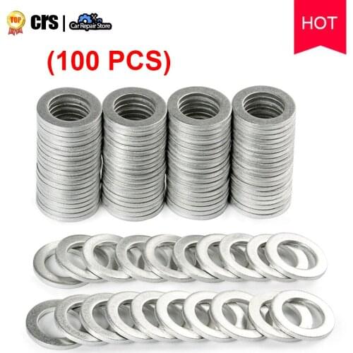 100PCS 14MM Engine Oil Drain Plug Crush Washer Gasket 94109-14000 9410914000 For Honda Acura