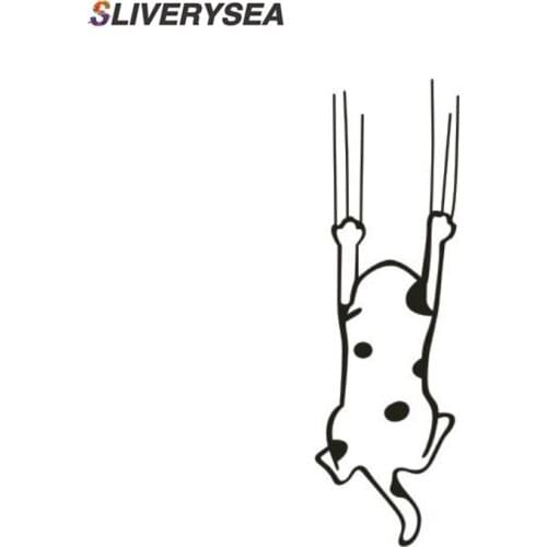 SLIVERYSEA Selling Reflective Cartoon Cat Bumper Car Sticker To Cover The Scratches Side Door Car Stickers #B1137