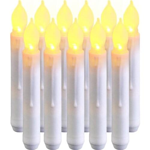 16-1pcs 11.5/16.5cm LED Flameless Candles Lights Battery Powered Tea Lamp for Wedding Halloween Christmas Birthday Party Decor