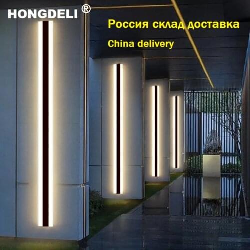 Outdoor Wall Light LED Waterproof wall lamp IP65 Aluminum Long Outdoor Wall Light For Garden Villa porch Light Luminaire
