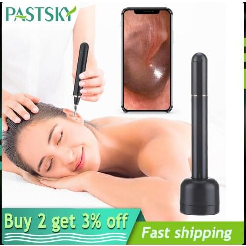 3.9mm Smart Wireless Otoscope Visual Ear Spoon with Base Light Camera Earpick Intelligent Control Ear Wax Clean Oral Inspection