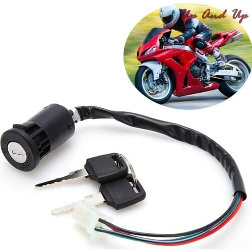 1set Universal Ignition Key Switch Lock 4 Wires For Motorcycle Motor Scooters Motorcycle