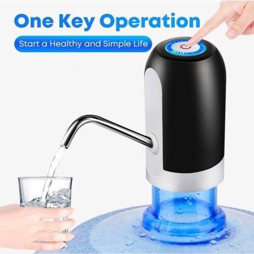 USB Rechargeable Mini Pump Automatic Portable Barreled Water Pump Electric Water Dispenser Pump Bottle Drinking Home Gadgets