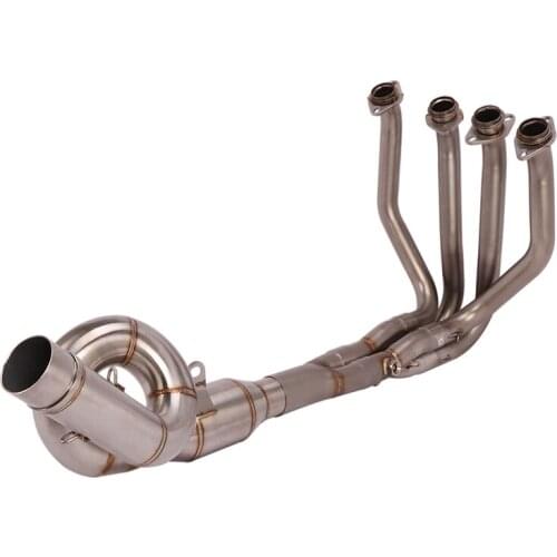 Escape Motorcycle Exhaust Front Link Pipe Head Connect Tube Stainless Steel Exhaust System For Kawasaki Z800 2013-2016