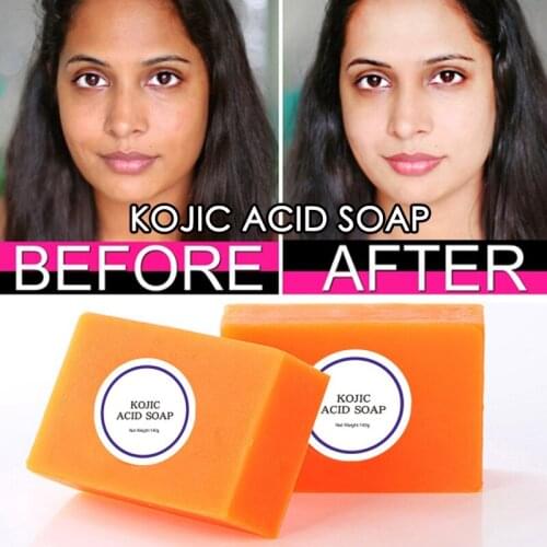 140g Dark Black Skin Lightening Soap Kojic Acid Whitening Soap Kojic Acid Glycerin Brighten Face Body Skin Bleaching Soap