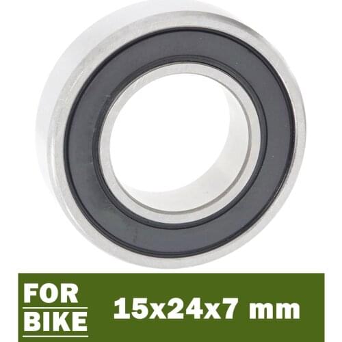 15247-2RS Bearing 15*24*7 mm ( 1 PC ) 63802 RS Bicycle Hub Front Rear Hubs Wheel 15 24 7 Ball Bearings