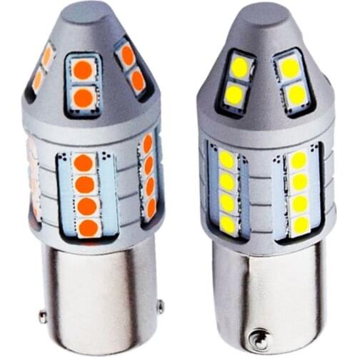 2PCS 1156 P21W 7506 BA15S Super Bright 2000LM 3030 LED Auto Reverse Light Brake Lamp Car DRL Daytime Running Bulbs Turn Signals