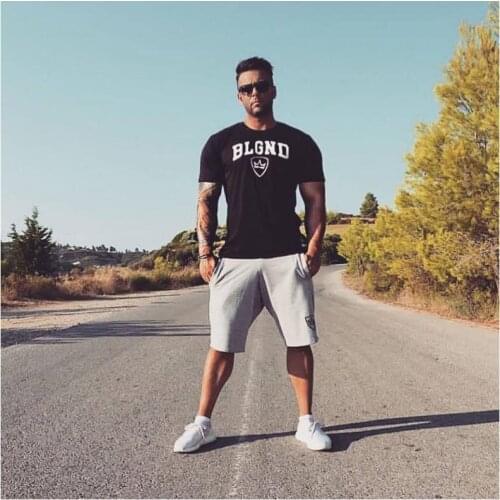 2019 New Fashion Men Summer Casual Short Elastic Waist Pocket Loose Sportswear Gyms Fitness Running Breathable Male Shorts