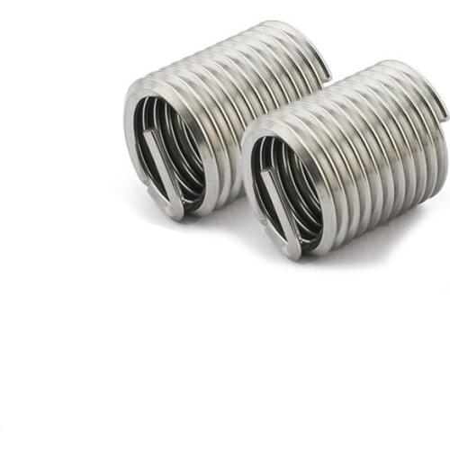 304 Stainless Steel M5*0.8*1/1.5/2/2.5/3D Wire Thread Insert M5 Screw Bushing stainless steel Wire Screw Sleeve Thread Repair
