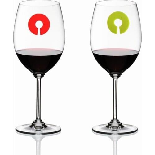 6pcs/set Wine Glass Charm C Shape Silicone Wine Glass Marker Drink Glass Charm Bar Accessories Tools