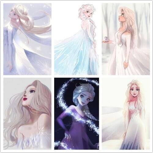 Disney 5D DIY Diamond Painting Princess Aisha Sticker Diamond Embroidery Mosaic Picture Crafts Home Decoration Handmade Painting