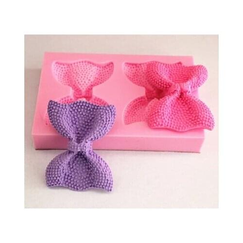 Free shipping Cute Bow /Butterfly hot sale chocolate silicone mold fondant Cake decoration mold soap mold