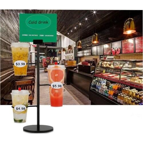 Free shipping Milk tea shop Cola Cup Mug display stand 3/4/5layers Mug Storage Rack Coffee Mug beverage Tea paper cup holder