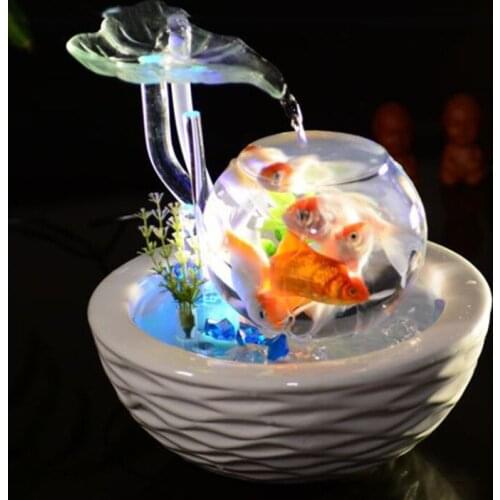 Living Room Water Decoration TV Cabinet Decoration Crafts Ceramic Creative Decoration Modern Minimalist Fountain Home Decor