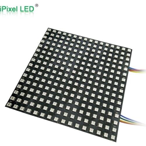 DC5V addressable apa102 matrix 16x16 pixel panel with flexible black PCB