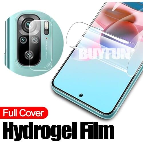 Hydrogel Film Camera Glass For Xiaomi Redmi Note 10 Pro Water Gel Safety Films on xiomi redmy redme note10 note10pro max 10s