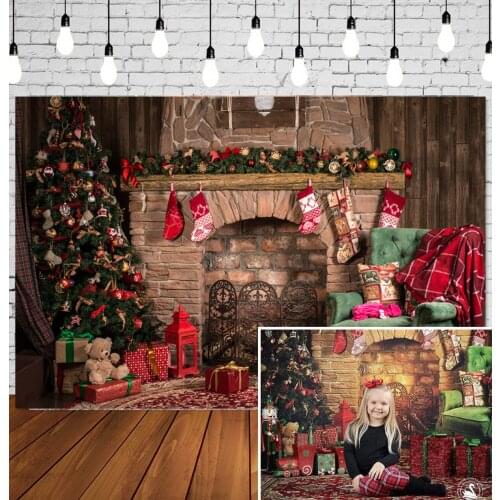 HUAYI Photography Backdrops Christmas Photo Background Christmas Xmas Family Party Decor Banner Studio Photobooth BackdropXT7478