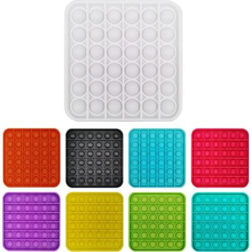 Stress Relieve Toys Bubble Popping Game Push Fidget Sensory Toys Funny Kids Adult Toy Silicone Autism Special Needs Relieve Toys