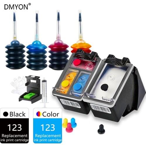 DMYON 123 XL Ink Cartridge Compatible for Hp 123 Deskjet 2620 2600 2630 1110 2130 2132 2133 2134 3630 3632 3637 3638 printers