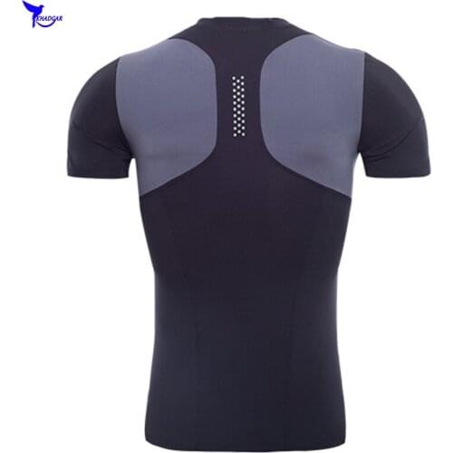 Compression Men Quick Dry Running Shirt Fitness Tight Soccer Tops T-shirt Sport Tshirt Crossfit Gym Rashgard Training Sportswear