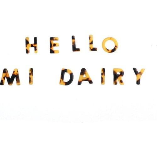 Mi Dairy Brand minority novel 26 English letters earrings temperament simplicity versatile earrings